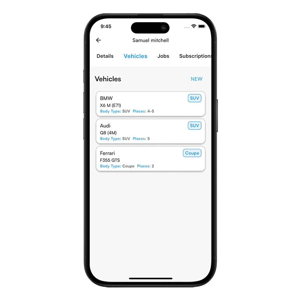 Feature mockup
