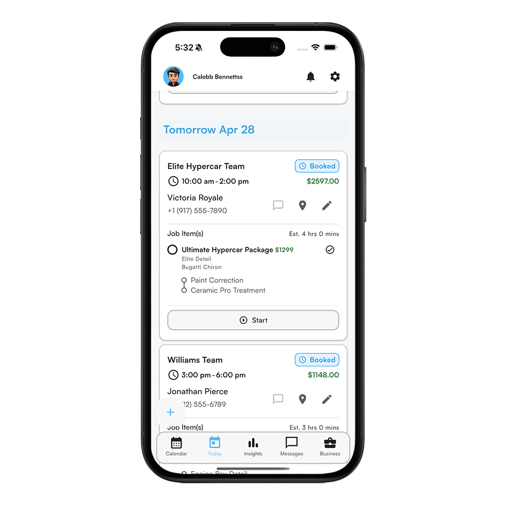 Feature mockup