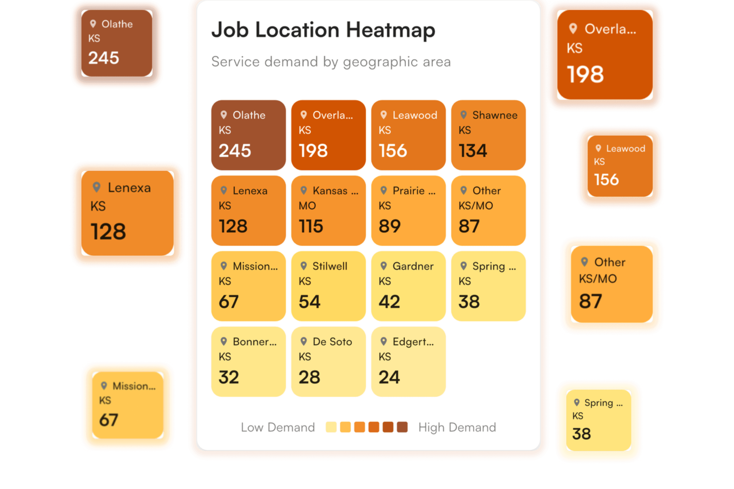 Job Location Heatmap
