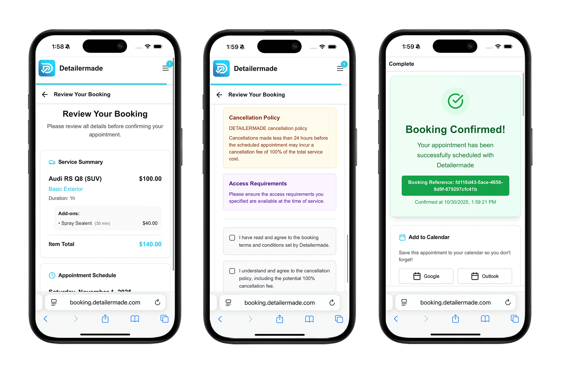 DetailerMade App on mobile device