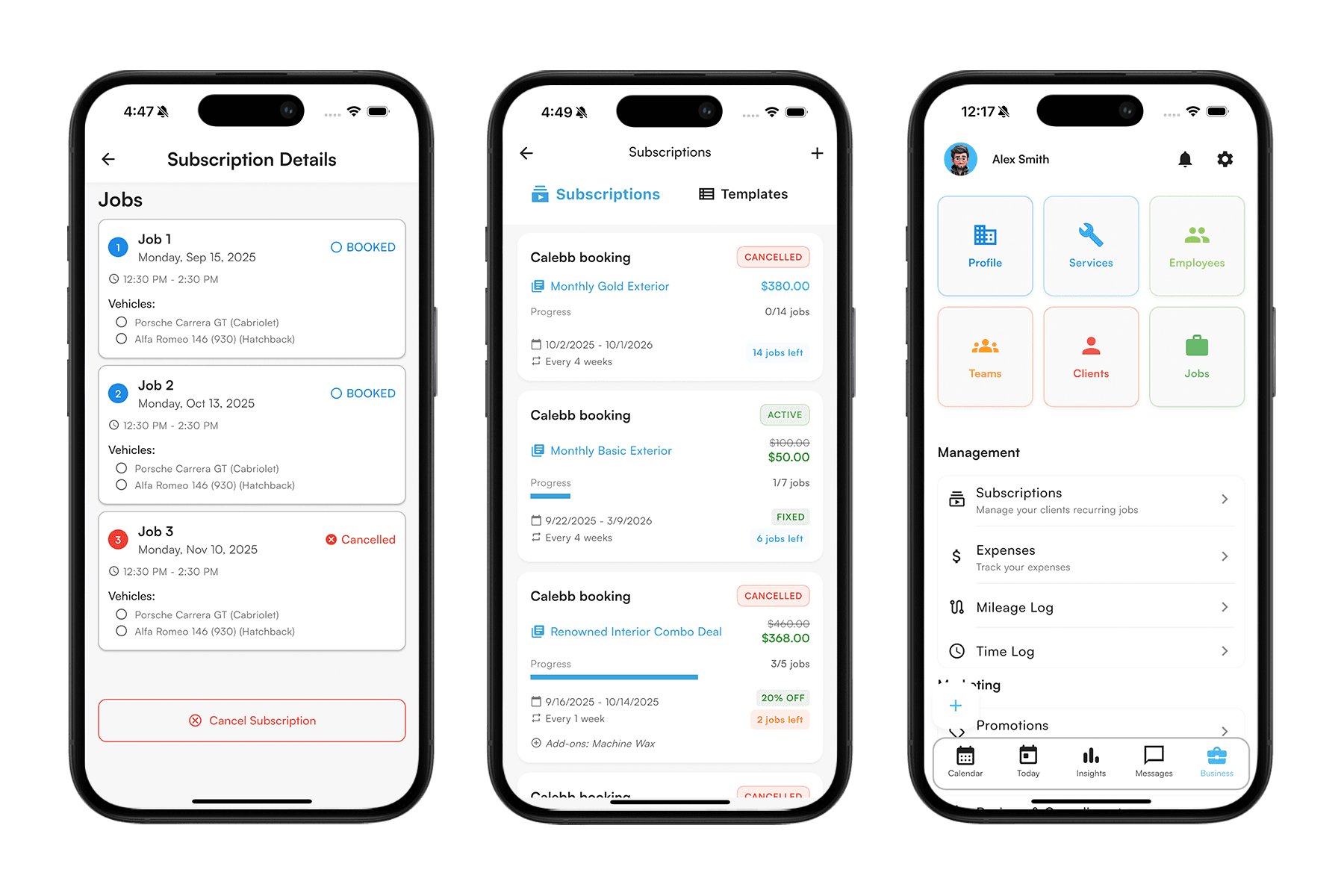 DetailerMade App on mobile device